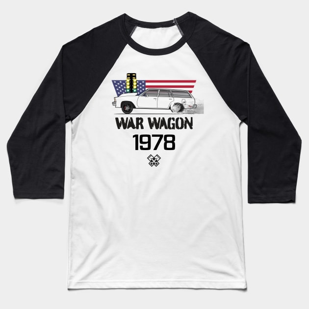 War Wagon Multi Color Baseball T-Shirt by JRCustoms44